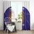 Custom Argentina Football Window Curtain Vamos La Albiceleste Purple Version - Wonder Print Shop