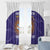 Custom Argentina Football Window Curtain Vamos La Albiceleste Purple Version - Wonder Print Shop