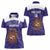 Custom Argentina Football Women Polo Shirt Vamos La Albiceleste Purple Version - Wonder Print Shop