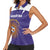 Custom Argentina Football Women Sleeveless Polo Shirt Vamos La Albiceleste Purple Version - Wonder Print Shop