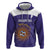 Custom Argentina Football Zip Hoodie Vamos La Albiceleste Purple Version - Wonder Print Shop