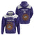 Custom Argentina Football Zip Hoodie Vamos La Albiceleste Purple Version - Wonder Print Shop