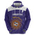 Custom Argentina Football Zip Hoodie Vamos La Albiceleste Purple Version - Wonder Print Shop
