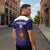 Custom Argentina Football Zipper Polo Shirt Vamos La Albiceleste Purple Version - Wonder Print Shop