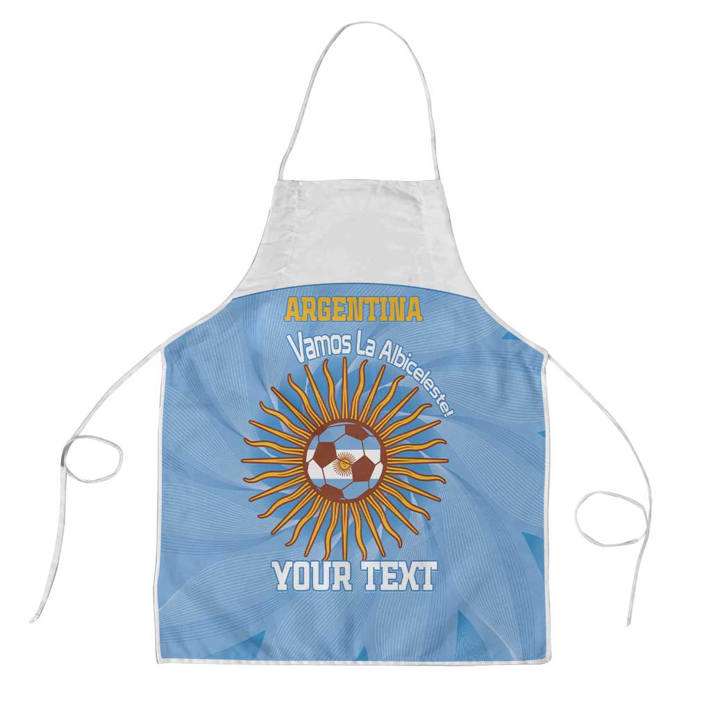 Custom Argentina Football Apron Vamos La Albiceleste Blue Version - Wonder Print Shop