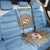 Custom Argentina Football Back Car Seat Cover Vamos La Albiceleste Blue Version - Wonder Print Shop