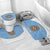 Custom Argentina Football Bathroom Set Vamos La Albiceleste Blue Version - Wonder Print Shop
