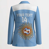 Custom Argentina Football Blazer Vamos La Albiceleste Blue Version - Wonder Print Shop