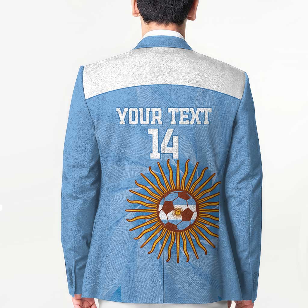 Custom Argentina Football Blazer Vamos La Albiceleste Blue Version - Wonder Print Shop