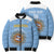 Custom Argentina Football Bomber Puffer Jacket Vamos La Albiceleste Blue Version - Wonder Print Shop