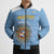 Custom Argentina Football Bomber Puffer Jacket Vamos La Albiceleste Blue Version - Wonder Print Shop