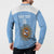 Custom Argentina Football Button Sweatshirt Vamos La Albiceleste Blue Version - Wonder Print Shop