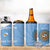 Custom Argentina Football 4 in 1 Can Cooler Tumbler Vamos La Albiceleste Blue Version - Wonder Print Shop