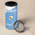 Custom Argentina Football 4 in 1 Can Cooler Tumbler Vamos La Albiceleste Blue Version - Wonder Print Shop