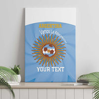 Custom Argentina Football Canvas Wall Art Vamos La Albiceleste Blue Version - Wonder Print Shop