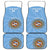 Custom Argentina Football Car Mats Vamos La Albiceleste Blue Version - Wonder Print Shop