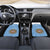 Custom Argentina Football Car Mats Vamos La Albiceleste Blue Version - Wonder Print Shop