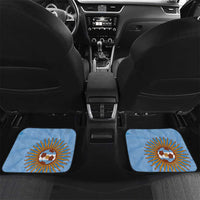 Custom Argentina Football Car Mats Vamos La Albiceleste Blue Version - Wonder Print Shop