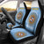 Custom Argentina Football Car Seat Cover Vamos La Albiceleste Blue Version - Wonder Print Shop