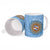 Custom Argentina Football Ceramic Mug Vamos La Albiceleste Blue Version - Wonder Print Shop