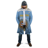 Custom Argentina Football Cloak Vamos La Albiceleste Blue Version - Wonder Print Shop