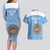 Custom Argentina Football Couples Matching Long Sleeve Bodycon Dress and Hawaiian Shirt Vamos La Albiceleste Blue Version - Wonder Print Shop