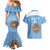 Custom Argentina Football Couples Matching Mermaid Dress and Hawaiian Shirt Vamos La Albiceleste Blue Version - Wonder Print Shop
