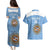 Custom Argentina Football Couples Matching Puletasi and Hawaiian Shirt Vamos La Albiceleste Blue Version - Wonder Print Shop