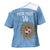 Custom Argentina Football Cross Shoulder Shirt Vamos La Albiceleste Blue Version - Wonder Print Shop