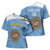 Custom Argentina Football Cross Shoulder Shirt Vamos La Albiceleste Blue Version - Wonder Print Shop