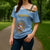 Custom Argentina Football Cross Shoulder Shirt Vamos La Albiceleste Blue Version - Wonder Print Shop