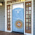 Custom Argentina Football Door Cover Vamos La Albiceleste Blue Version - Wonder Print Shop