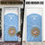 Custom Argentina Football Door Cover Vamos La Albiceleste Blue Version - Wonder Print Shop