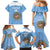 Custom Argentina Football Family Matching Mermaid Dress and Hawaiian Shirt Vamos La Albiceleste Blue Version - Wonder Print Shop
