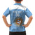Custom Argentina Football Family Matching Off The Shoulder Long Sleeve Dress and Hawaiian Shirt Vamos La Albiceleste Blue Version - Wonder Print Shop