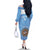 Custom Argentina Football Family Matching Off The Shoulder Long Sleeve Dress and Hawaiian Shirt Vamos La Albiceleste Blue Version - Wonder Print Shop