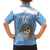 Custom Argentina Football Family Matching Off Shoulder Short Dress and Hawaiian Shirt Vamos La Albiceleste Blue Version - Wonder Print Shop