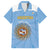 Custom Argentina Football Family Matching Off Shoulder Short Dress and Hawaiian Shirt Vamos La Albiceleste Blue Version - Wonder Print Shop