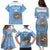 Custom Argentina Football Family Matching Puletasi and Hawaiian Shirt Vamos La Albiceleste Blue Version - Wonder Print Shop