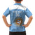 Custom Argentina Football Family Matching Short Sleeve Bodycon Dress and Hawaiian Shirt Vamos La Albiceleste Blue Version - Wonder Print Shop