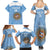 Custom Argentina Football Family Matching Summer Maxi Dress and Hawaiian Shirt Vamos La Albiceleste Blue Version - Wonder Print Shop
