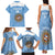 Custom Argentina Football Family Matching Tank Maxi Dress and Hawaiian Shirt Vamos La Albiceleste Blue Version - Wonder Print Shop