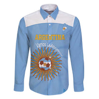 Custom Argentina Football Family Matching Tank Maxi Dress and Hawaiian Shirt Vamos La Albiceleste Blue Version - Wonder Print Shop