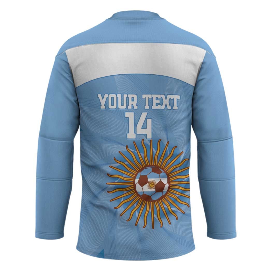 Custom Argentina Football Hockey Jersey Vamos La Albiceleste Blue Version - Wonder Print Shop