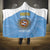 Custom Argentina Football Hooded Blanket Vamos La Albiceleste Blue Version - Wonder Print Shop
