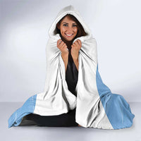 Custom Argentina Football Hooded Blanket Vamos La Albiceleste Blue Version - Wonder Print Shop