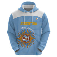 Custom Argentina Football Hoodie Vamos La Albiceleste Blue Version - Wonder Print Shop