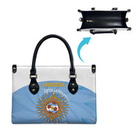 Custom Argentina Football Leather Bag Vamos La Albiceleste Blue Version - Wonder Print Shop
