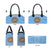 Custom Argentina Football Leather Bag Vamos La Albiceleste Blue Version - Wonder Print Shop