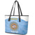 Custom Argentina Football Leather Tote Bag Vamos La Albiceleste Blue Version - Wonder Print Shop